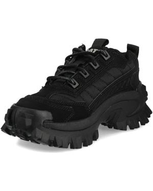 Caterpillar Lace-Up Chunky Trainers - Black