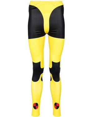 Walter Van Beirendonck Dummy Bike Leggings - Yellow