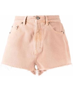 Saint Laurent Jeans-Shorts Im Vintage-Look - Pink