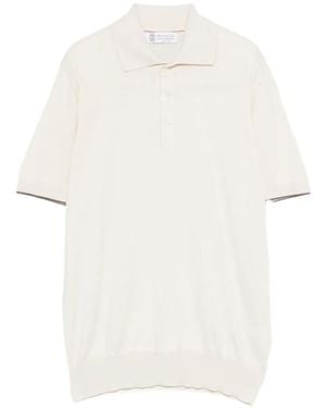 Brunello Cucinelli Short-Sleeve Jumper - White