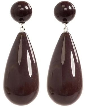 LIE STUDIO Lola Drop Earrings - Metallic