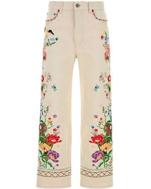 Valentino Garavani Straight-Leg Trousers - Natural