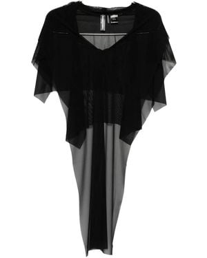 Norma Kamali Oberteil Mit Mesh-Overlay - Schwarz