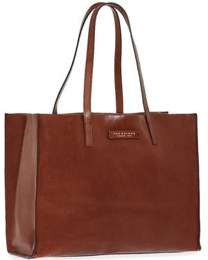 The Bridge Leather Tote Bag - Brown