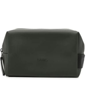 Rains Logo-Print Wash Bag - Grey