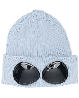 C.P. Company Goggles-Detail Beanie - Blue