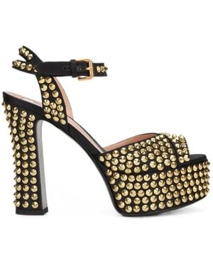 Moschino Stud-Embelishment Sandals - Metallic