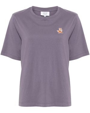 Maison Kitsuné スピーディ Tシャツ - パープル