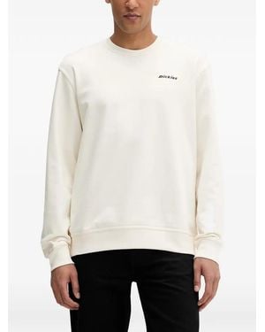 Dickies Logo-Embroidered Crew-Neck Sweatshirt - White
