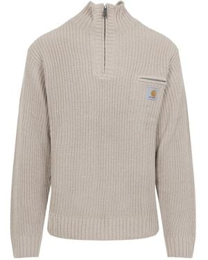 Carhartt Mock Collar Jumpers - Grey