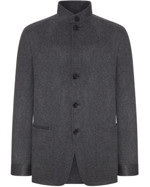 ZEGNA High-Neck Jacket - Grey
