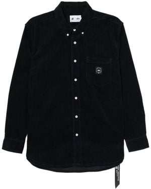 Izzue Logo-Patch Shirt - Black
