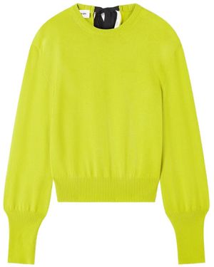 Lanvin Jersey Con Cuello Redondo - Amarillo