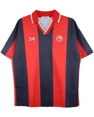 Ambush Soccer Striped T-Shirt - Red