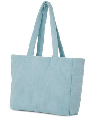 Hunza G Sunny Towelling Beach Bag - Blue