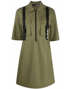 Love Moschino ジップアップ ドレス - グリーン