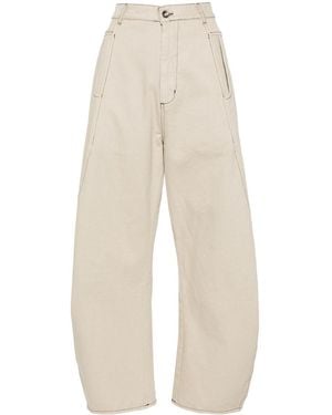 Henrik Vibskov High-Waisted Wide-Leg Jeans - White