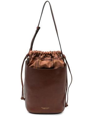 The Bridge Logo-Print Bucket Bag - Brown