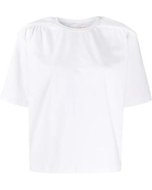 Remain T-Shirt Met Ronde Mouwen - Wit