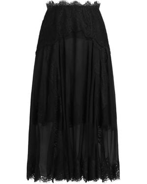 Dolce & Gabbana Midirock Aus Seide - Schwarz