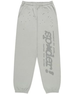 Sp5der Tonal Sport Track Trousers - White