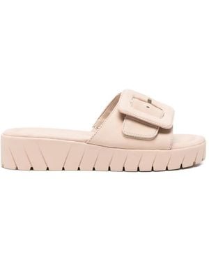 Tamaris Buckle-Detail Flatform Sandals - Pink