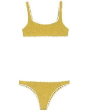MC2 Saint Barth Naomi Crochet-Knit Bikini - Yellow