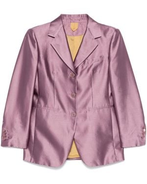 Max Mara Metallic-Effect Blazer - Purple