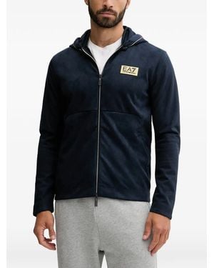 EA7 Zip-Up Hoodie - Blue