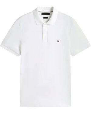 Tommy Hilfiger Logo-Embroidered Polo Shirt - White
