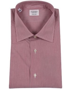 Mazzarelli Camicia A Righe - Viola