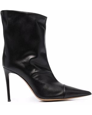 Alexandre Vauthier ポインテッドトゥ アンクルブーツ - ブラック