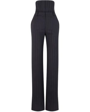 Monse Striped Tailored Pants - Black