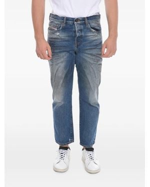 DIESEL Distressed 2020 Jeans D-Viker With Délavé Effect - Blue