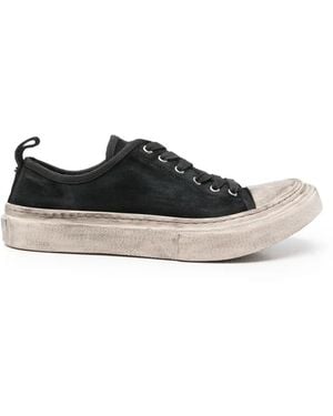 Ann Demeulemeester Halli Distressed-Effect Lace-Up Sneakers - White