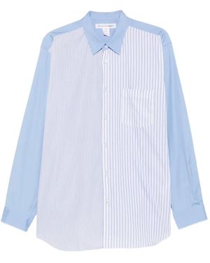 Comme des Garçons Chemise À Rayures Verticales - Bleu