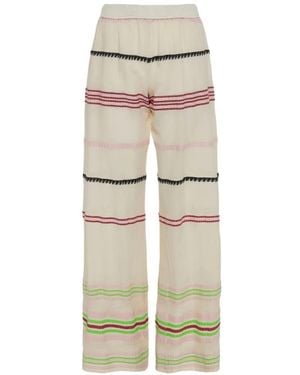 Devotion Striped Pants - White