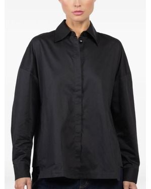 Tibi Gabe Long-Sleeve Shirt - Black