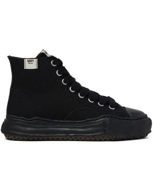 Maison Mihara Yasuhiro Peterson High-Top Canvas Trainers - Black
