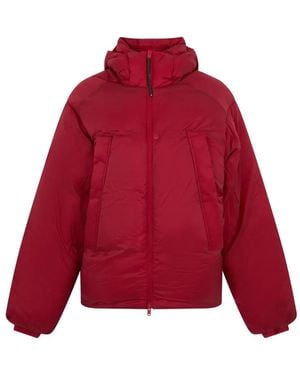 Y-3 Hooded Puffer Jacket - Red