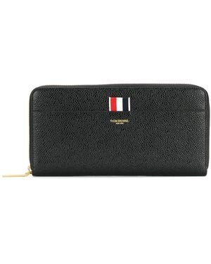 Thom Browne ファスナー長財布 - ブラック