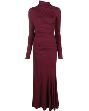 TOVE Africa Gathered Maxi Dress - Purple