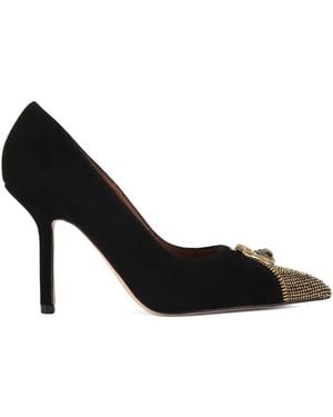 Kurt Geiger 95Mm Zip Court Crystal Embellished Court Shoes - Black