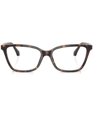 Versace Eckige Brille - Braun