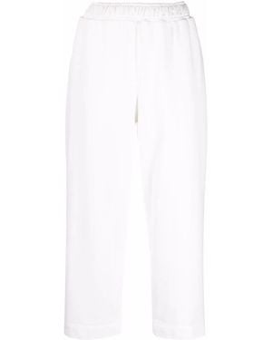 Proenza Schouler Straight-Leg Track Trousers - White