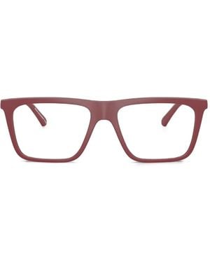 Emporio Armani Matte Square Sunglasses - Red