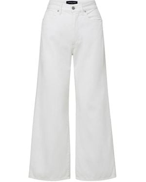 Veronica Beard Vaqueros Taylor Capri Anchos - Blanco