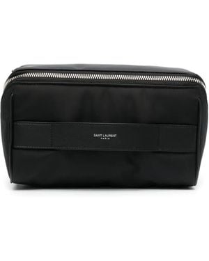 Saint Laurent Kulturbeutel mit Logo - Schwarz
