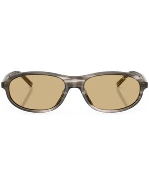 Prada Oval-Frame Sunglasses - Metallic