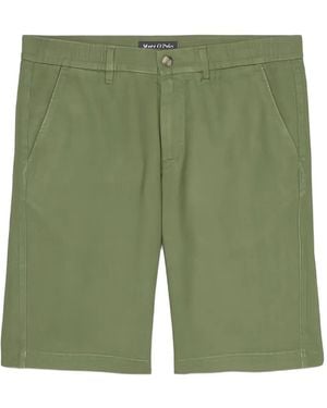Marc O' Polo Linen Shorts - Green
